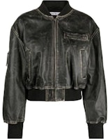 (Women) Acne Studios SS24 Black Short Zip-Up Jacket with Stand Collar. A70171-900 (Women) Acne Studios SS24 Black Short Zip-Up Jacket with Stand Collar. A70171-900