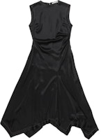 (Women) Acne Studios SS24 Black Sleeveless Asymmetric Hem Dress. A20757-900 (Women) Acne Studios SS24 Black Sleeveless Asymmetric Hem Dress. A20757-900