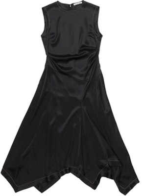 (W) Acne Studios SS24 Vestido Asimétrico Negro Sin Mangas. A20757-900 Buy (W) Acne Studios SS24 Vestido Asimétrico Negro Sin Mangas. A20757-900