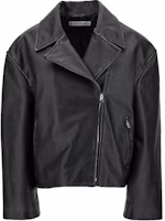 (Women) Acne Studios SS24 Black Solid Long Sleeve Zip Jacket. A70170900 (Women) Acne Studios SS24 Black Solid Long Sleeve Zip Jacket. A70170900