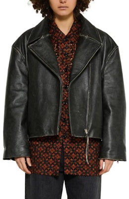 (W) 아크네 스튜디오 SS24 블랙 솔리드 롱 슬리브 집업 재킷. A70170900 Shop (W) 아크네 스튜디오 SS24 블랙 솔리드 롱 슬리브 집업 재킷. A70170900