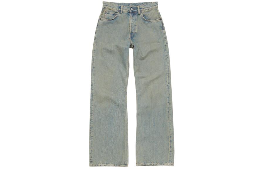 (Women) Acne Studios SS24  Blue Mid-Rise Wide-Leg Vintage Denim Jeans. A00434-BUF 圖 2