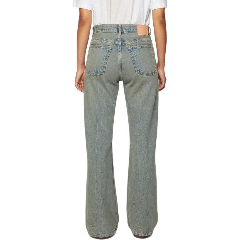 (Women) Acne Studios SS24  Blue Mid-Rise Wide-Leg Vintage Denim Jeans. A00434-BUF 圖 4