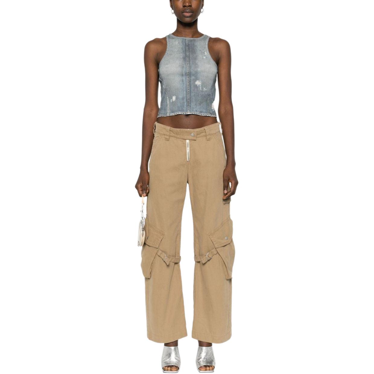 Shop (W) Acne Studios SS24 蓝色无袖牛仔背心上衣. AL0410-AAL