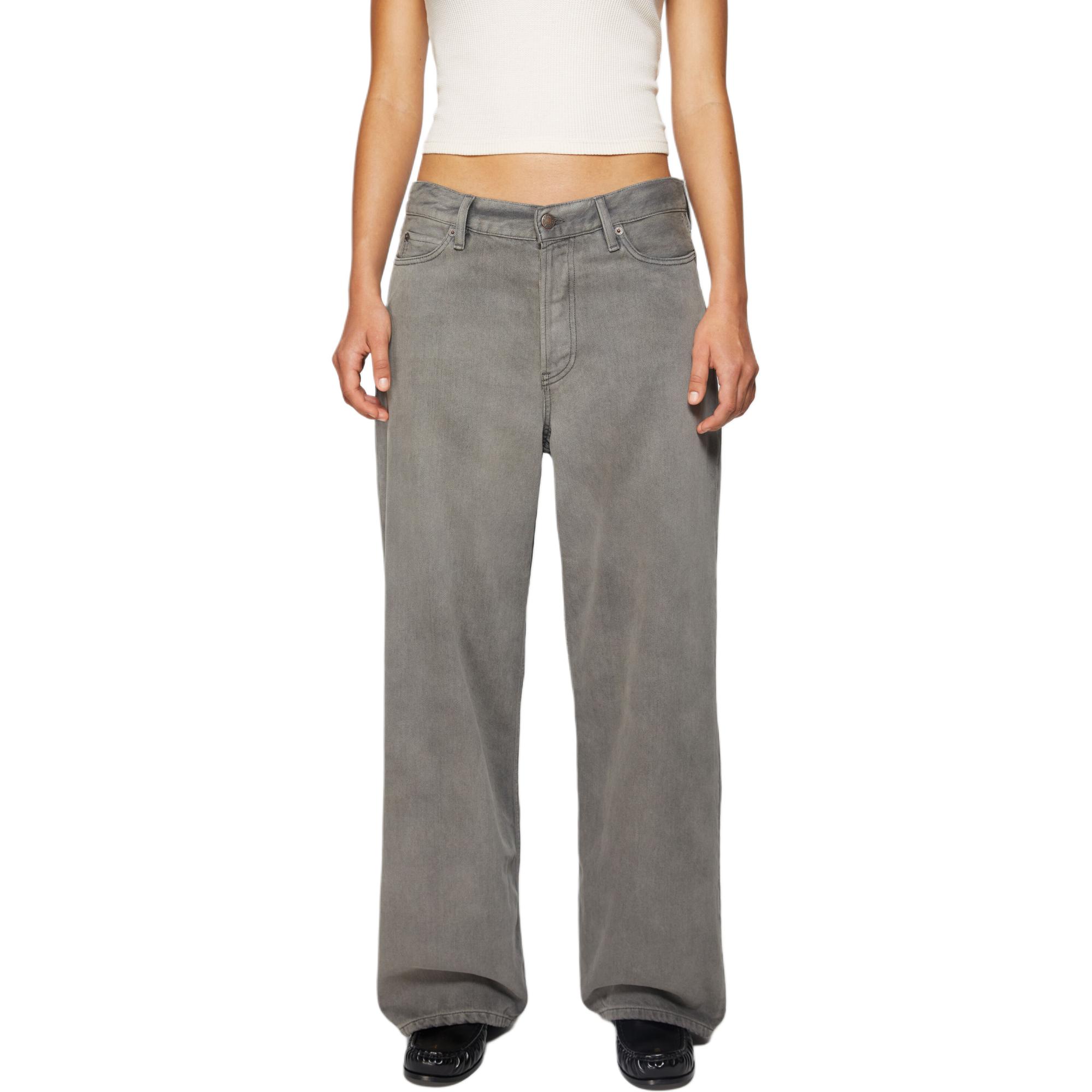 (Women) Acne Studios SS24  Clean Relaxed Straight Jeans in Anthracite Gray. A00424-AA2 圖 3