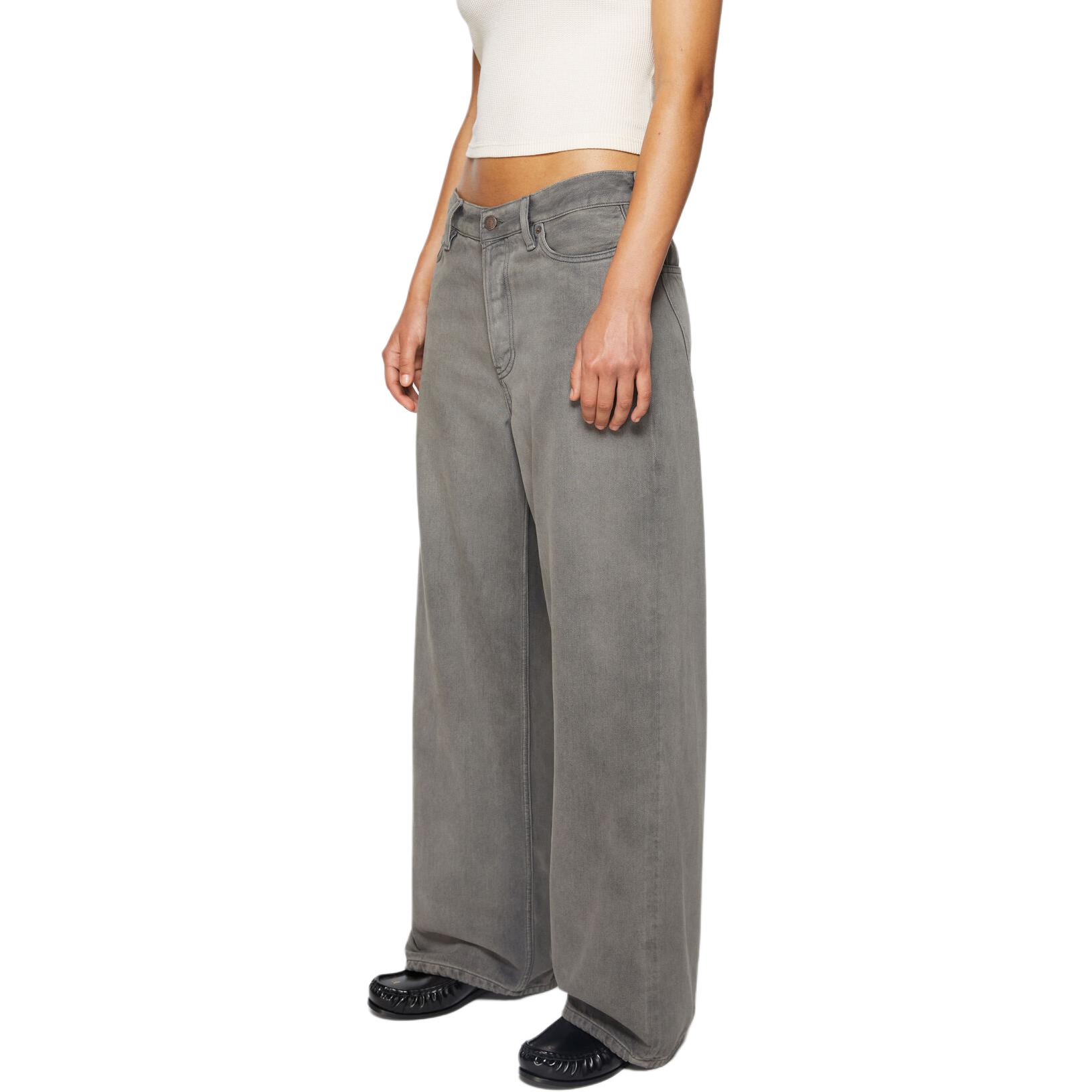 (Women) Acne Studios SS24  Clean Relaxed Straight Jeans in Anthracite Gray. A00424-AA2 圖 5