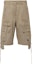 Buy (Women) Acne Studios SS24 Khaki Mid-Rise Loose Cotton Cargo Shorts. FNWNSHOR000108