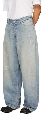 (W) 아크네 스튜디오 SS24 루즈핏 와이드 레그 라이트 블루 진 2023 A00429-228 Sizing (W) 아크네 스튜디오 SS24 루즈핏 와이드 레그 라이트 블루 진 2023 A00429-228