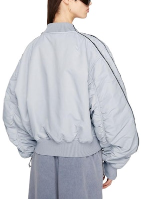 (W) アクネ ストゥディオズ SS24 ルーズフィットジャケット 袖ジッパー ライトグレー青 A90587-AQO Shop (W) アクネ ストゥディオズ SS24 ルーズフィットジャケット 袖ジッパー ライトグレー青 A90587-AQO