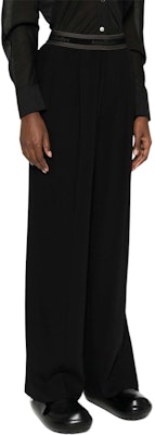 (W) Acne Studios SS24 低腰寬鬆黑色褲款帶褶細節 AK0826-900 Purchase (W) Acne Studios SS24 低腰寬鬆黑色褲款帶褶細節 AK0826-900