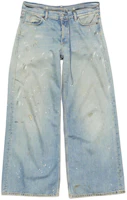 (Women) Acne Studios SS24 Low-Waist Baggy Fit Blue Denim Jeans with Pockets. A00441-228 (Women) Acne Studios SS24 Low-Waist Baggy Fit Blue Denim Jeans with Pockets. A00441-228