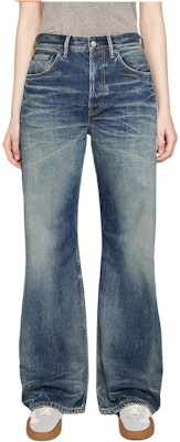 (W) アクネ ストゥディオズ SS24 ミッドライズ ワイドレッグ ヴィンテージジーンズ ブルーウェーブ柄 A00500-863 Lookbook (W) アクネ ストゥディオズ SS24 ミッドライズ ワイドレッグ ヴィンテージジーンズ ブルーウェーブ柄 A00500-863