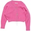 Order (W) Acne Studios SS24 Cardigan Oversized Kancing Depan Warna Pink. A60511-415