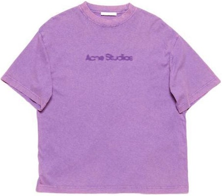 (W) Acne Studios SS24 紫色刺繡Logo圓領短袖T恤 AL0397-ADD Buy (W) Acne Studios SS24 紫色刺繡Logo圓領短袖T恤 AL0397-ADD