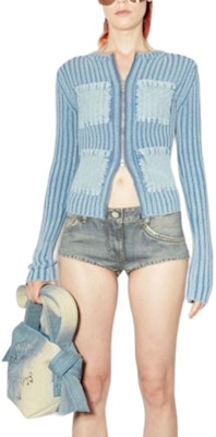 (W) アクネ ストゥディオズ SS24 レトロ ストライプ ニット カーディガン ミスティブルー A60512-AAT Lookbook (W) アクネ ストゥディオズ SS24 レトロ ストライプ ニット カーディガン ミスティブルー A60512-AAT