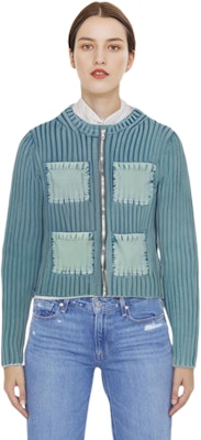 (W) アクネ ストゥディオズ SS24 レトロ ストライプ ニット カーディガン ミスティブルー A60512-AAT Details for (W) アクネ ストゥディオズ SS24 レトロ ストライプ ニット カーディガン ミスティブルー A60512-AAT