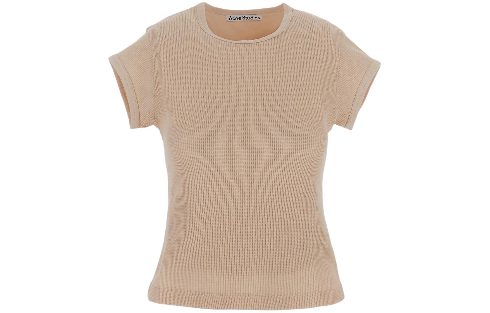 Order (W) Acne Studios SS24 修身圆领T恤 浅粉色. CL0266-DKY