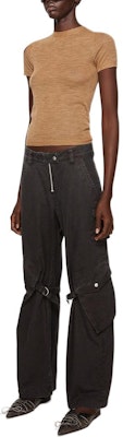 (Women) Acne Studios SS24 Vintage Loose Straight Cargo Pants Charcoal Grey. AK0778-Z79 Lookbook (Women) Acne Studios SS24 Vintage Loose Straight Cargo Pants Charcoal Grey. AK0778-Z79