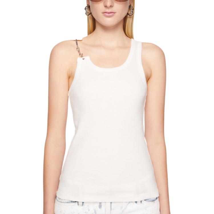 Lookbook (W) アクネ ストゥディオズ SS24 ホワイト 無地 プルオーバー カジュアル タンクトップ AL0402-100