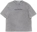Order (W) Acne Studios SS24 Baju-T Lengan Pendek Cetakan Huruf Kelabu. AL0397-DJO