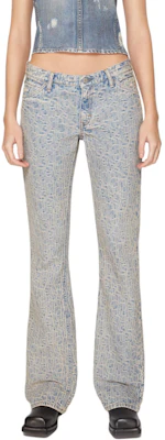 (W) Acne Studios Seluar Denim Rendah Slim-Fit Wanita Biru SS24 2005. A00440-BUF Lookbook (W) Acne Studios Seluar Denim Rendah Slim-Fit Wanita Biru SS24 2005. A00440-BUF