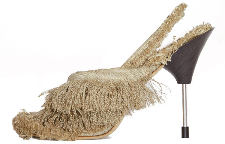 (W) Acne Studios Strappy High Heel Sandals 'Beige'