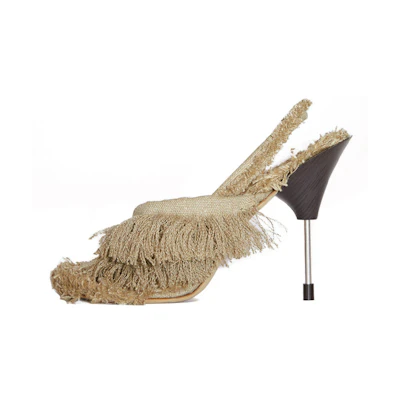 (W) Acne Studios Strappy High Heel Sandals 'Beige'
