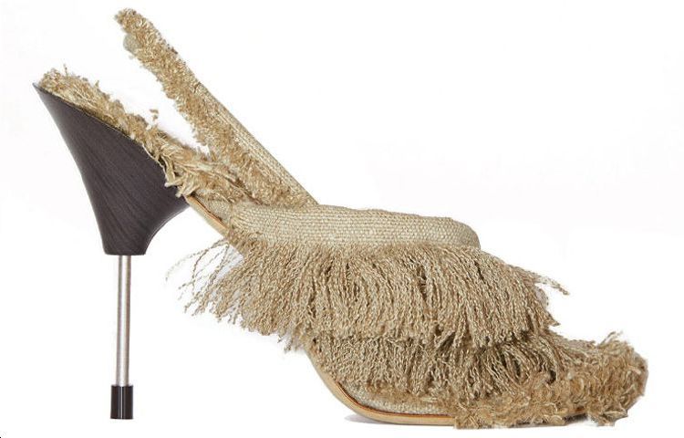 (W) Acne Studios Strappy High Heel Sandals 'Beige' 圖 2