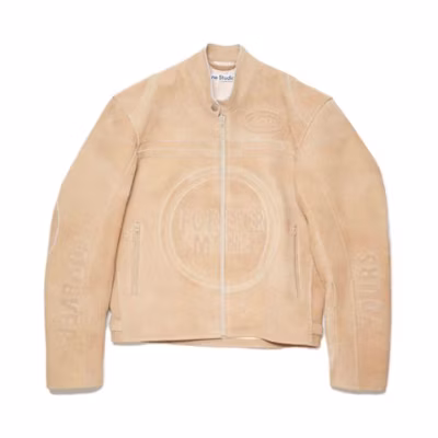 (Women) Acne Studios Suede Long Sleeve Jacket Women’s Sand Beige FN-WN-LEAT000241