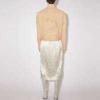 Shop (W) Acne Studios 麂皮長袖夾克 女裝 沙米色 FN-WN-LEAT000241