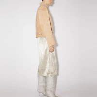 Purchase (W) Acne Studios 麂皮長袖夾克 女裝 沙米色 FN-WN-LEAT000241