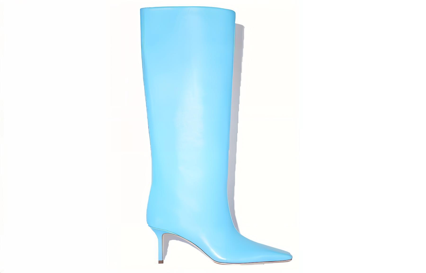 (W) Acne Studios Tall Leather Boots 'Blue' 圖 2