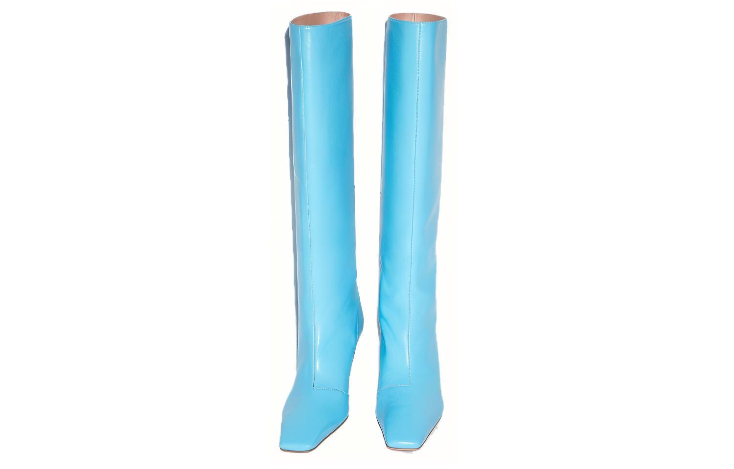 (W) Acne Studios Tall Leather Boots 'Blue' 圖 3