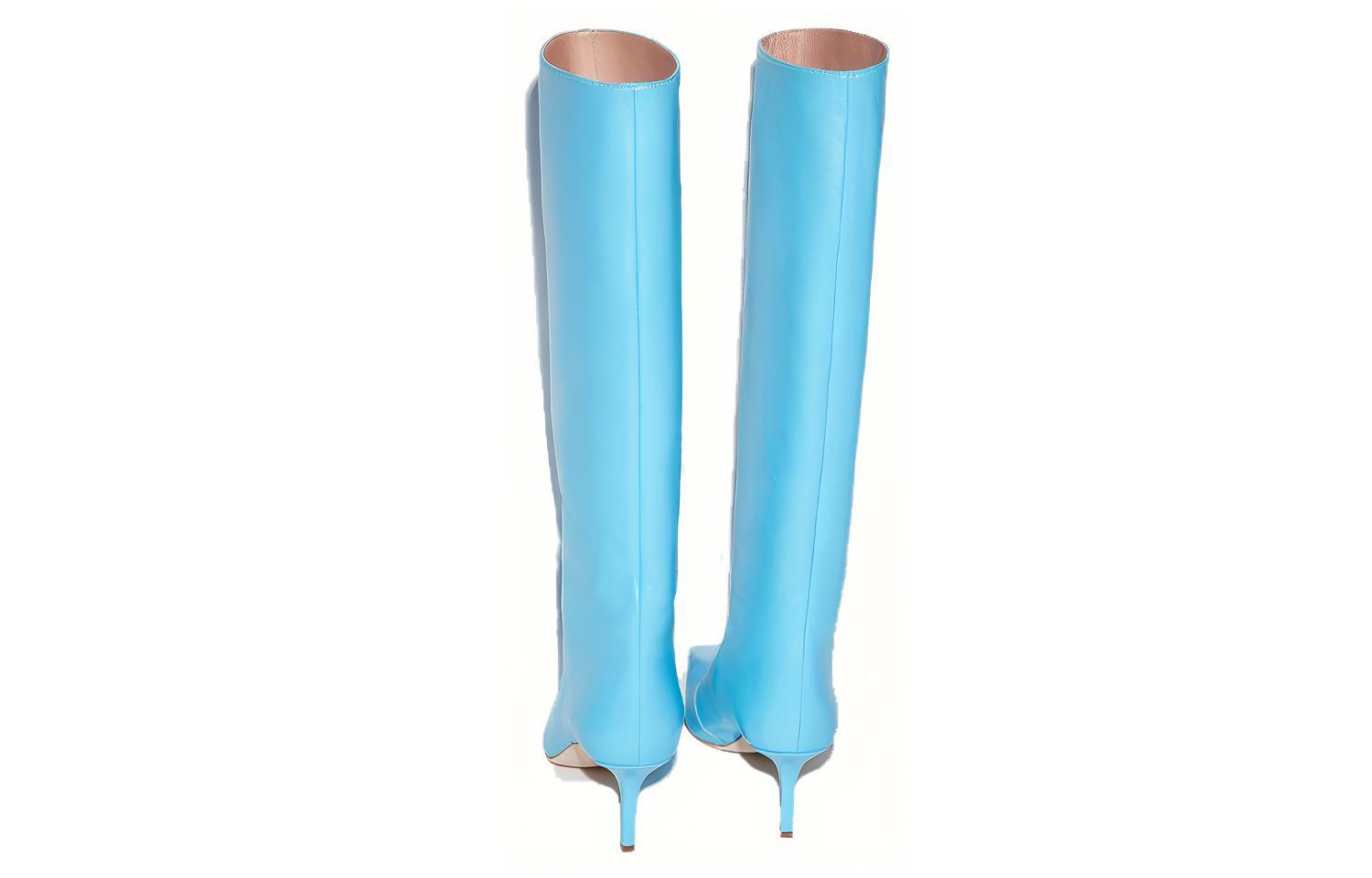 (W) Acne Studios Tall Leather Boots 'Blue' 圖 4