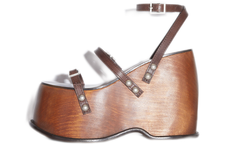 (W) Acne Studios Thick Sole Sandals 'Brown'