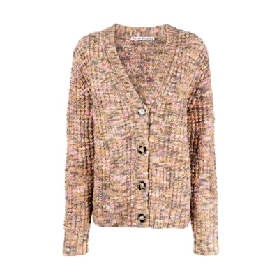(Women) Acne Studios V-Neck Button-Up Knit Cardigan - Multiple Colors A60369-AMU
