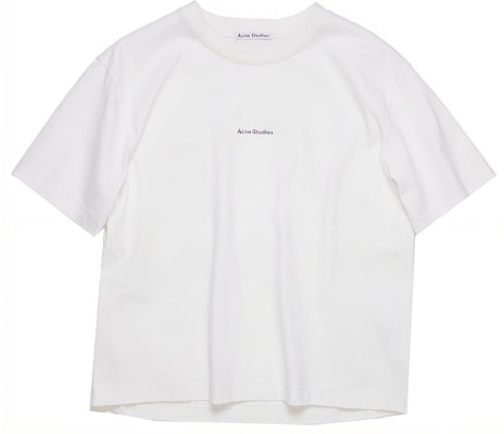 (W) Acne Studios 白色logo圖案短袖T恤。 AL0149-183 Buy (W) Acne Studios 白色logo圖案短袖T恤。 AL0149-183