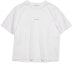 Buy (W) Acne Studios 白色logo圖案短袖T恤。 AL0149-183