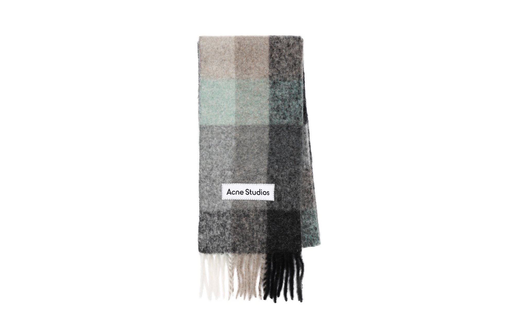 (Women) Acne Studios Wool Knit Scarf Grey Black CA0084GREENGREYBLACK 圖 2