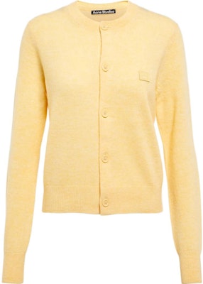 (W) 아크네 스튜디오 옐로우 로고 패치 니트 크루넥 스웨터 긴팔 A60280-AQU Buy (W) 아크네 스튜디오 옐로우 로고 패치 니트 크루넥 스웨터 긴팔 A60280-AQU