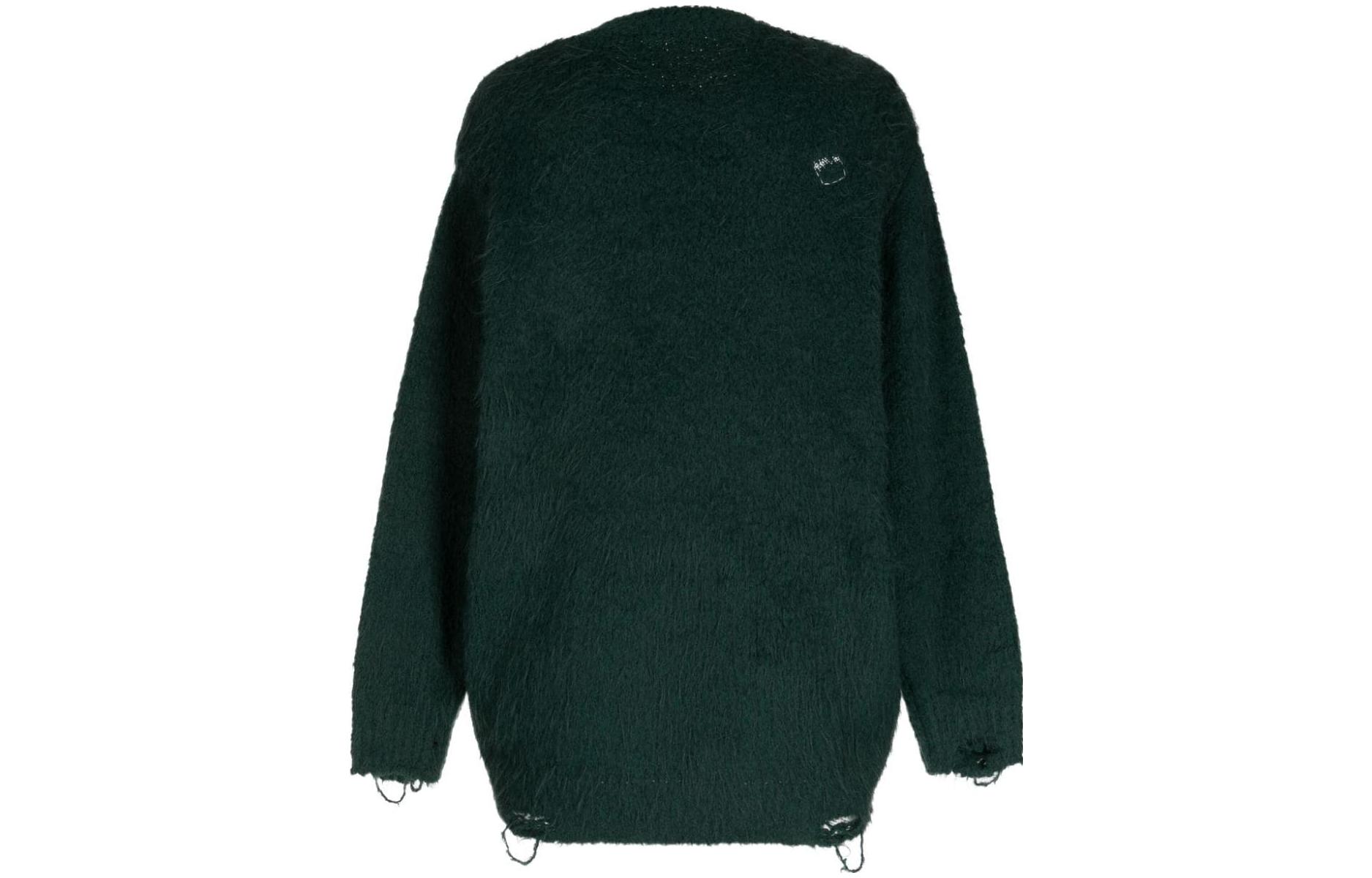 Lookbook (W) ADER ERROR 綠色純色圓領套頭毛衣. BMADFWKT0304GN