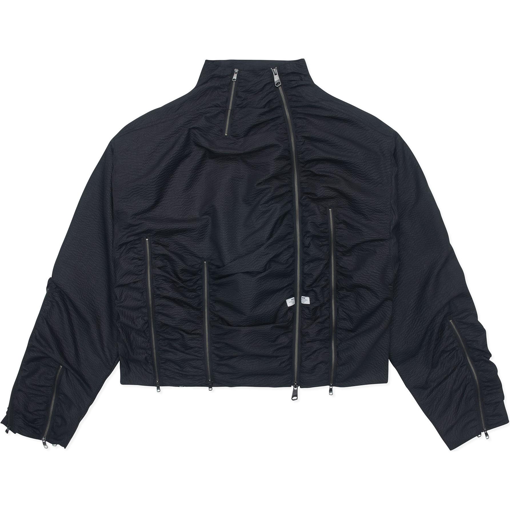 Order (W) ADER ERROR 高領褶皺寬鬆長袖外套 黑色 BN01SSJK0803BK