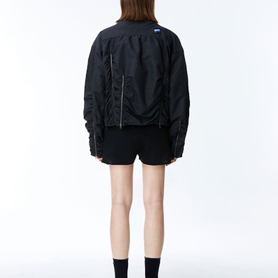 (W) ADER ERROR 高領褶皺寬鬆長袖外套 黑色 BN01SSJK0803BK Details for (W) ADER ERROR 高領褶皺寬鬆長袖外套 黑色 BN01SSJK0803BK