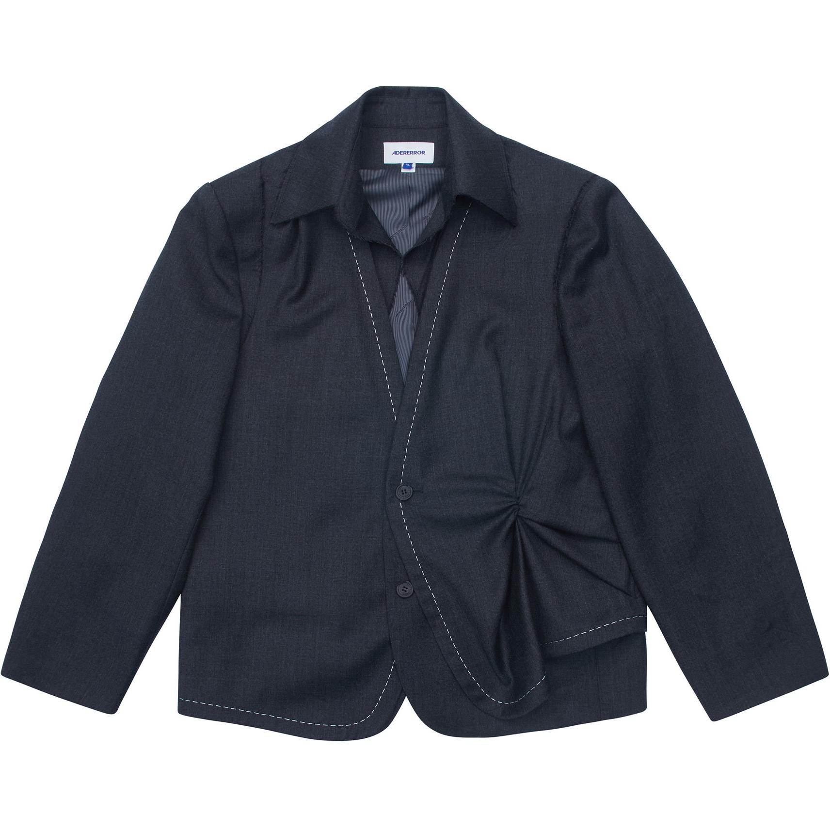 Order (W) ADER ERROR 宽松褶皱细节西装外套 灰色 BN01SSBZ0204GR