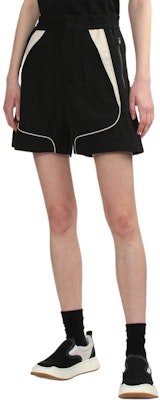 (W) ADER ERROR Seluar Pendek Kasual Wanita Hitam dengan Panel Kontras Hem Detail BN01SSBT0204BK Details for (W) ADER ERROR Seluar Pendek Kasual Wanita Hitam dengan Panel Kontras Hem Detail BN01SSBT0204BK