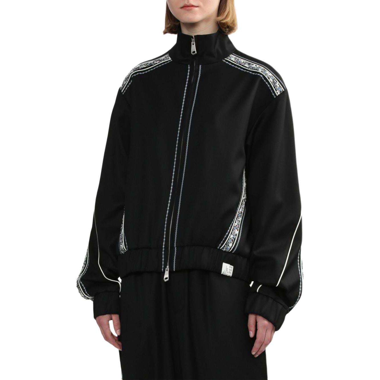 Shop (W) ADER ERROR 刺绣女士飞行夹克 - 黑色 BN01SSJK0401BK