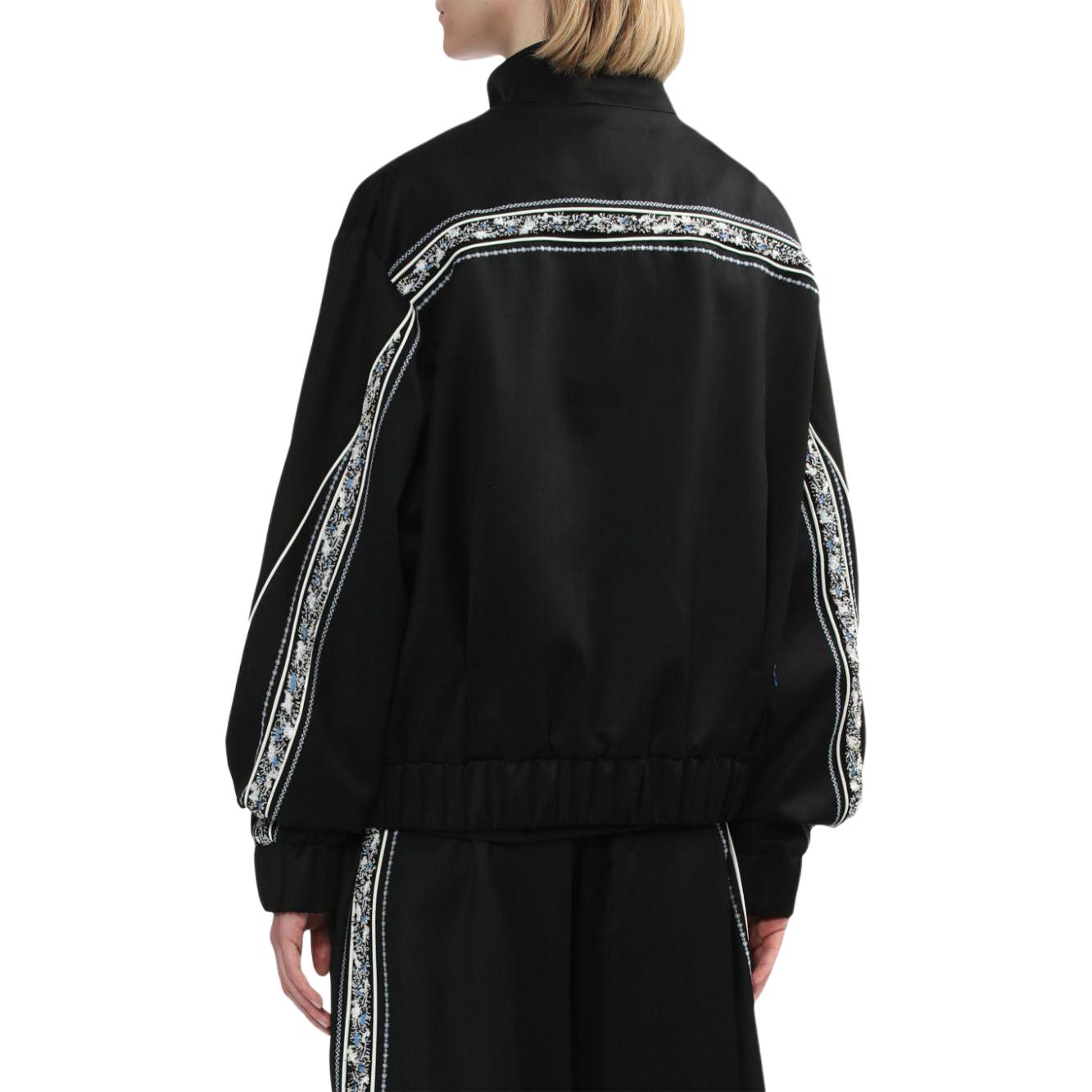 Purchase (W) ADER ERROR 刺绣女士飞行夹克 - 黑色 BN01SSJK0401BK