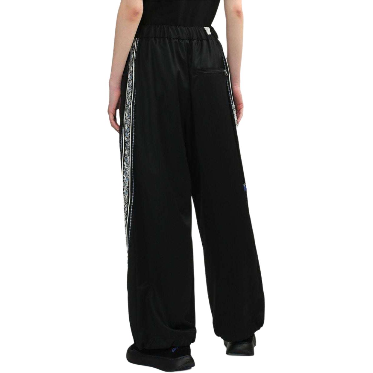 Purchase (W) ADER ERROR Seluar Hitam Lebar Floral Sulam Gaya Santai. BN01SSBT0105BK