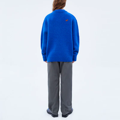 (Women) ADER ERROR FW21 Blue V-Neck Argyle Pullover Sweater. BKAFWLK09BL Sizing (Women) ADER ERROR FW21 Blue V-Neck Argyle Pullover Sweater. BKAFWLK09BL