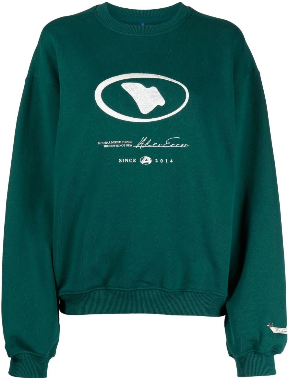 women-ader-error-fw-23-logo-embroidered-oversized-green-crewneck-sweatshirt-women-bmadfwsw-0103-gn